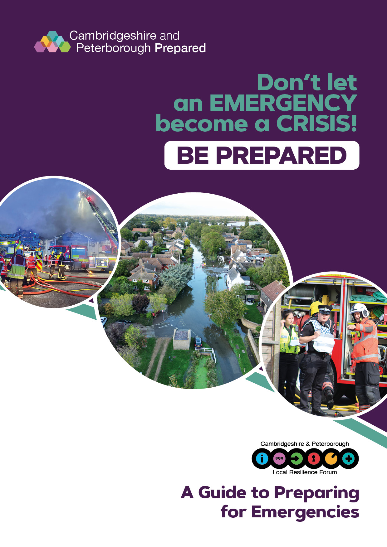 The front cover of a guide to preparing for emergencies